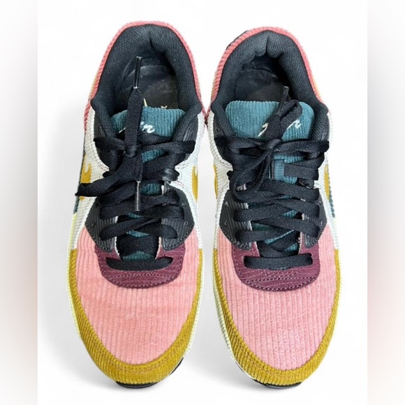 Nike Women's Air Max 90 "Multi-Color Corduroy" Sneakers - Picture 2 of 10